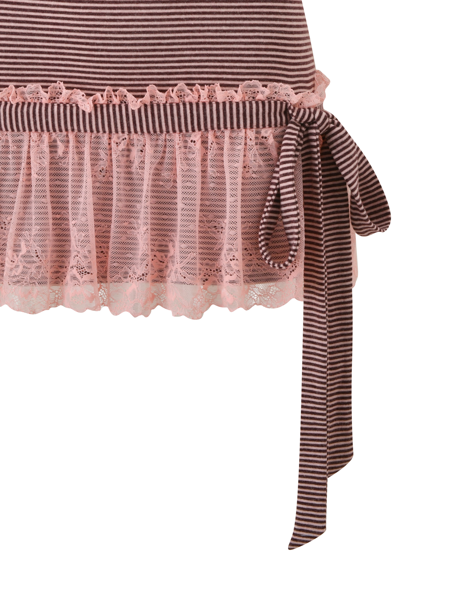 CELIA MINI DRESS - PINK AND BROWN - Image 10
