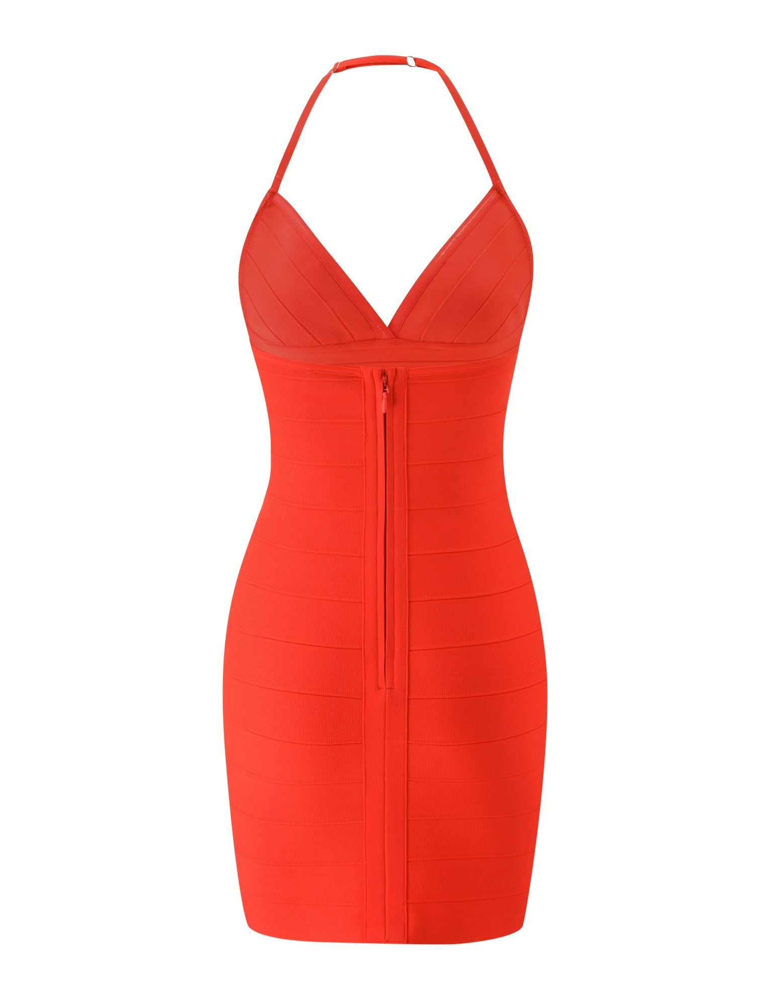 DALIA BANDAGE MINI DRESS - TOMATO - Image 8