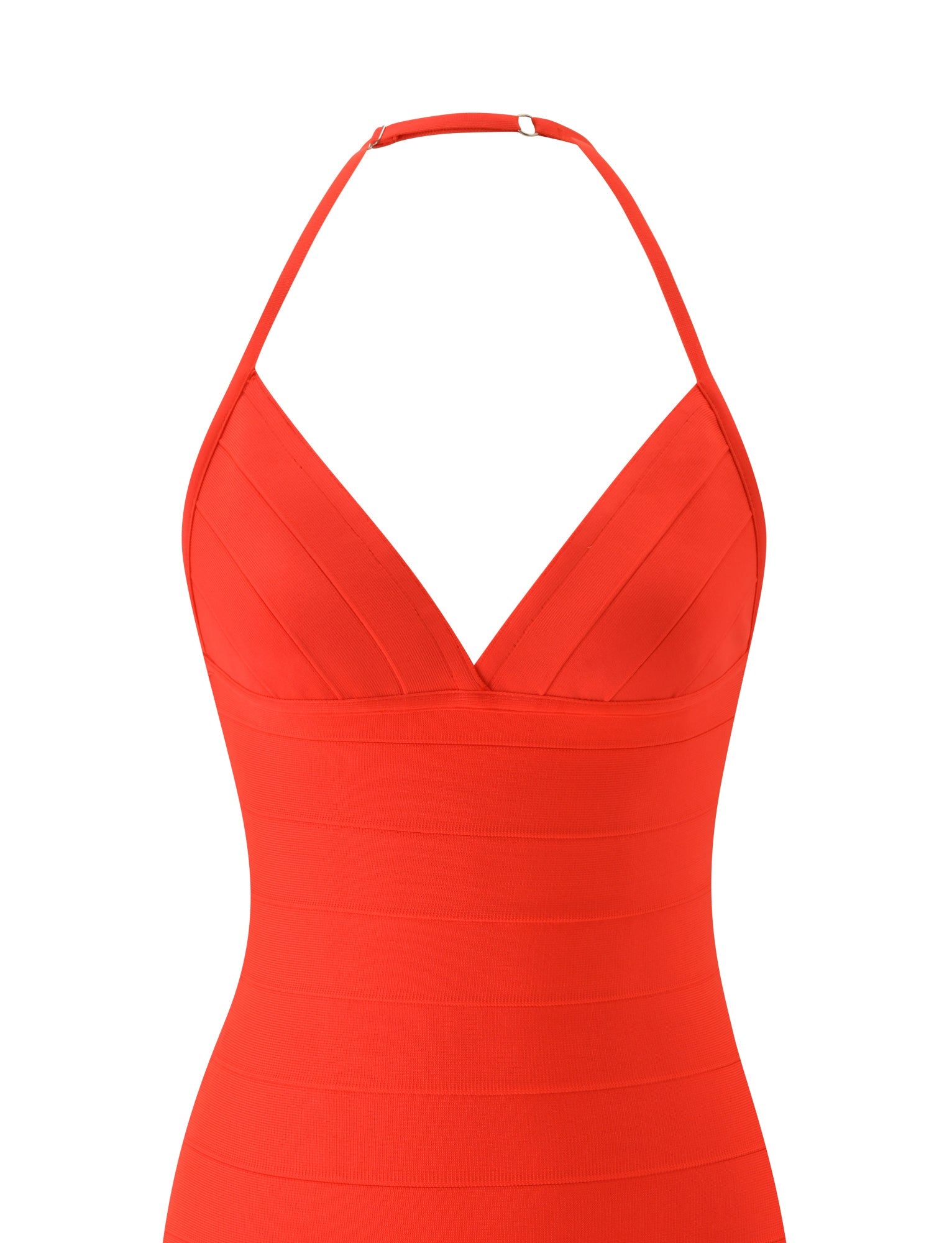 DALIA BANDAGE MINI DRESS - TOMATO - Image 9
