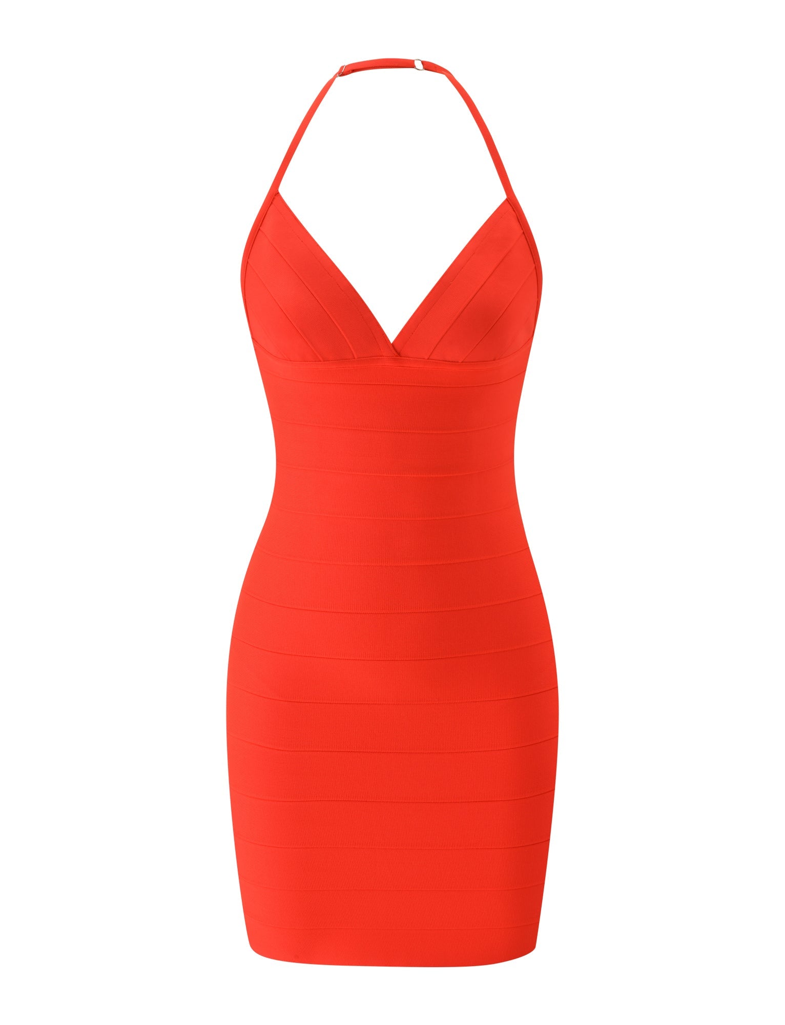 DALIA BANDAGE MINI DRESS - TOMATO - Image 7
