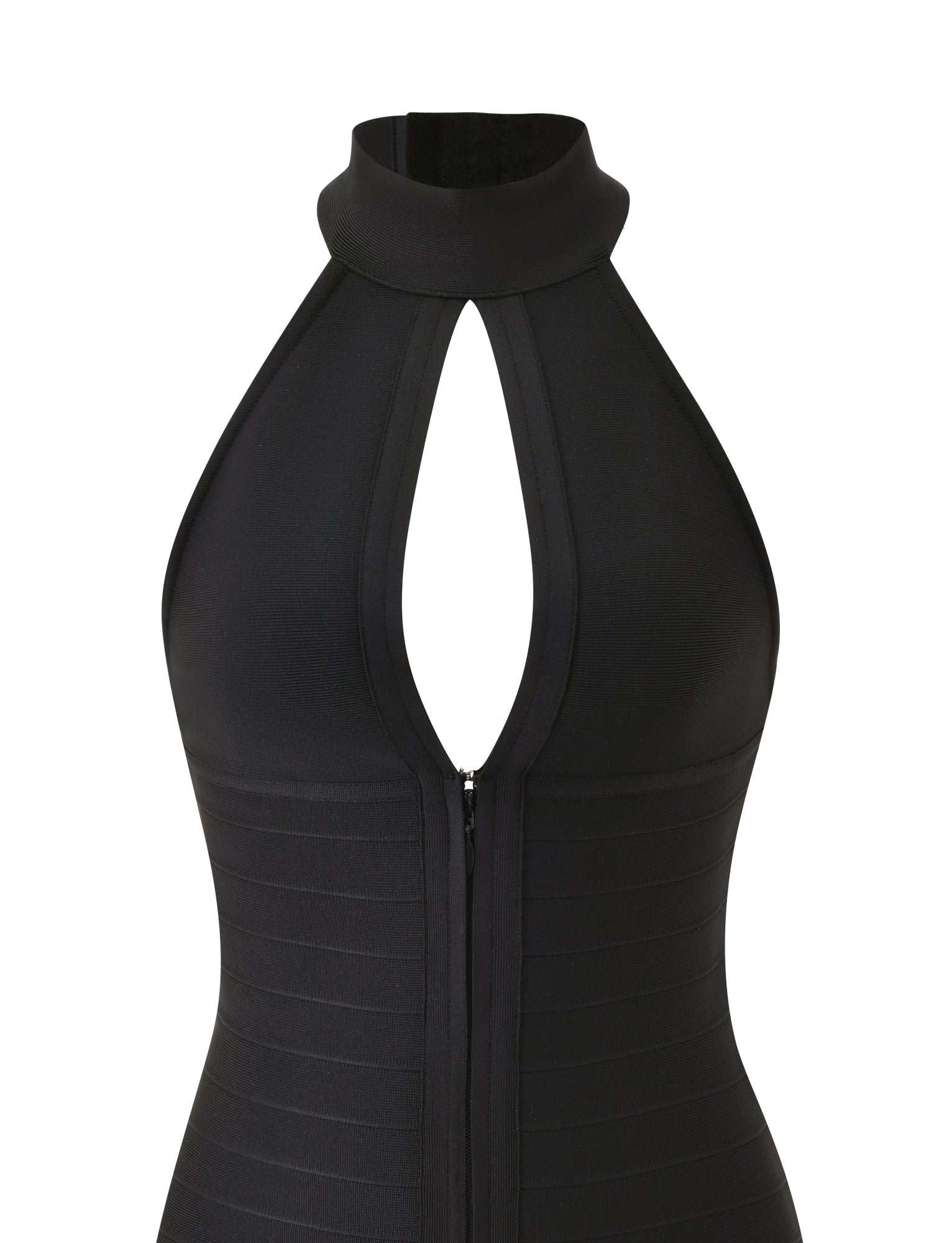 CARINA BANDAGE MINI DRESS - BLACK - Image 12