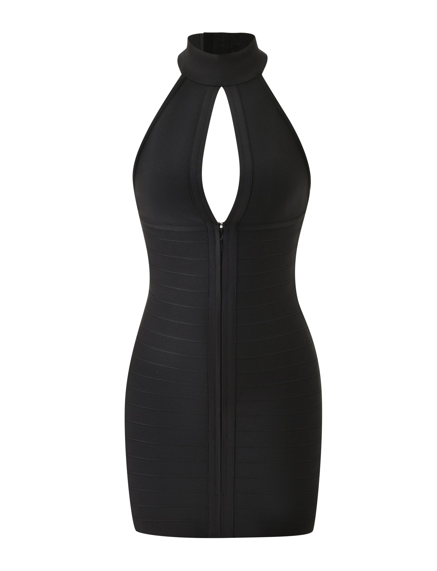 CARINA BANDAGE MINI DRESS - BLACK - Image 10