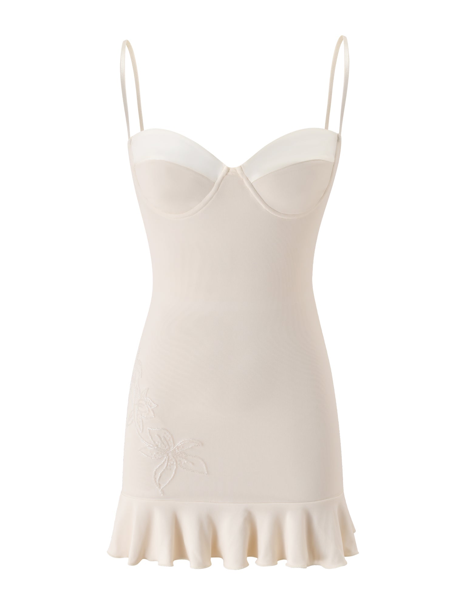 GIULIA MINI DRESS - IVORY - Image 6