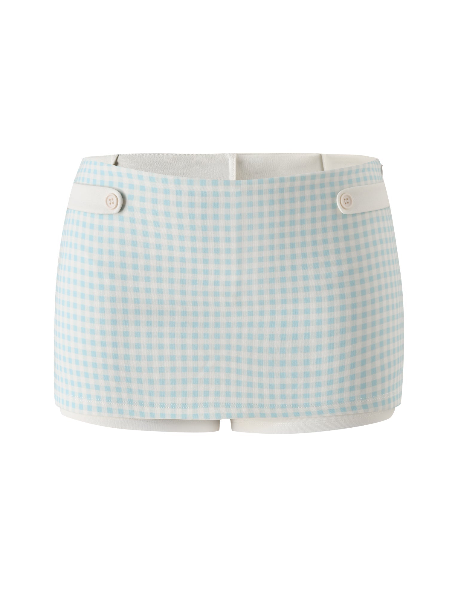 ELISA MINI SKORT - BLUE GINGHAM - Image 9