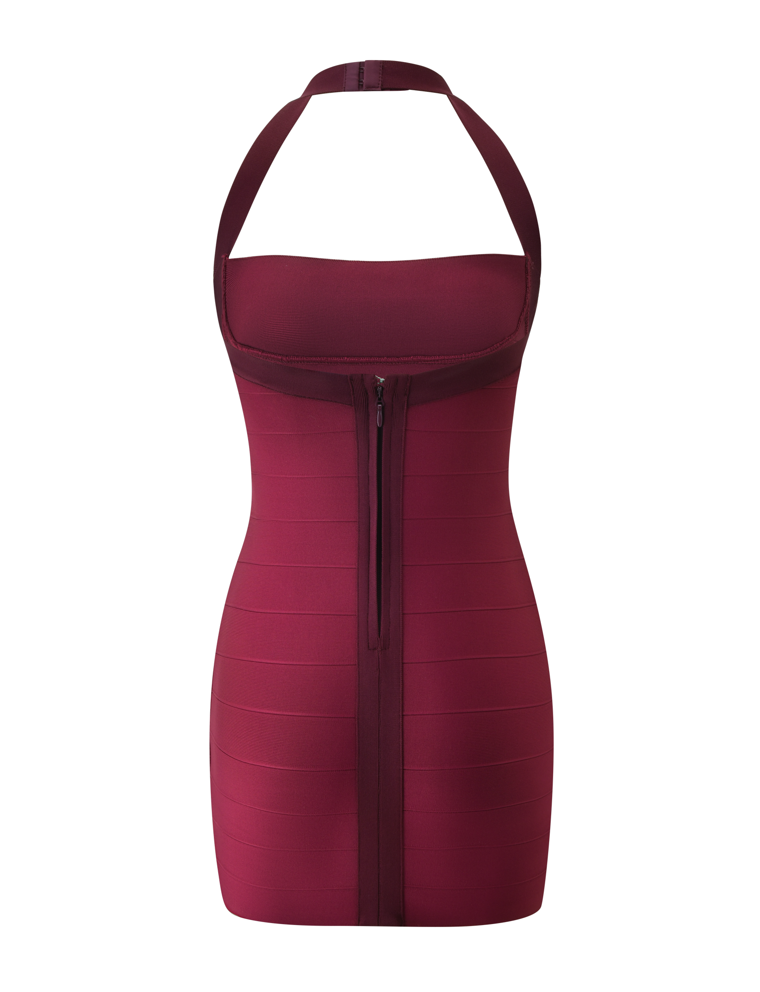 ELEANOR BANDAGE MINI DRESS - CABERNET - Image 9