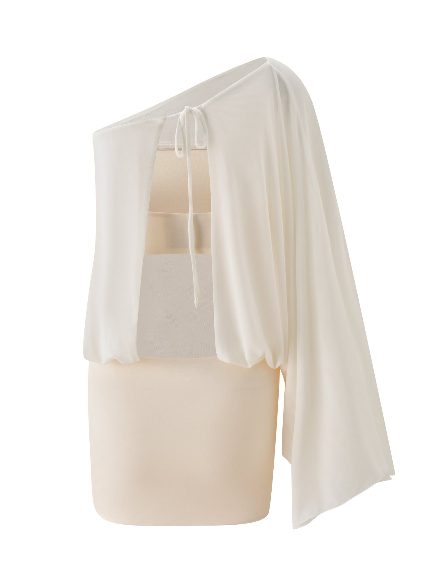 CAMILLE MINI DRESS - CREAM - Image 7