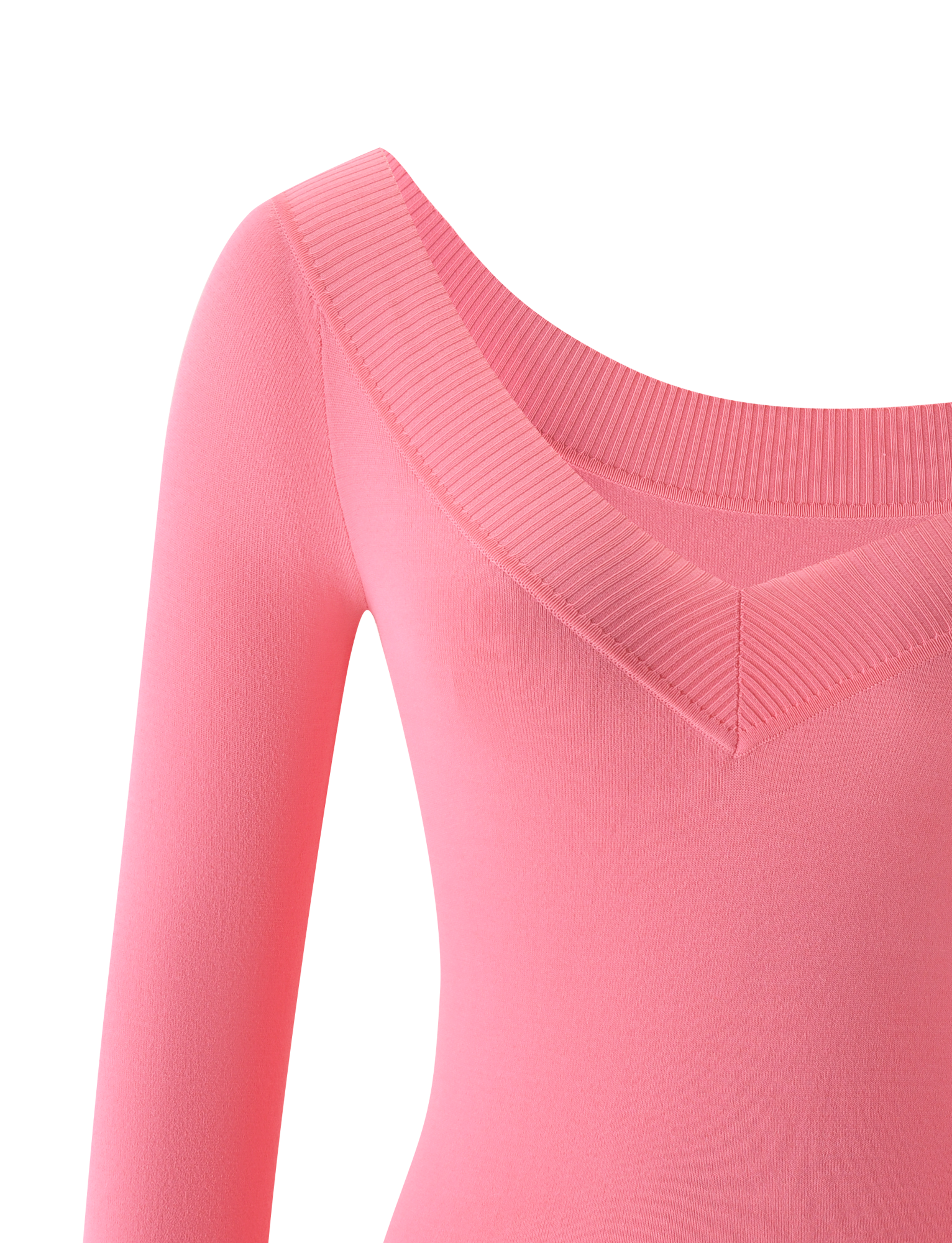 PARKER KNIT TOP - CORAL - Image 8