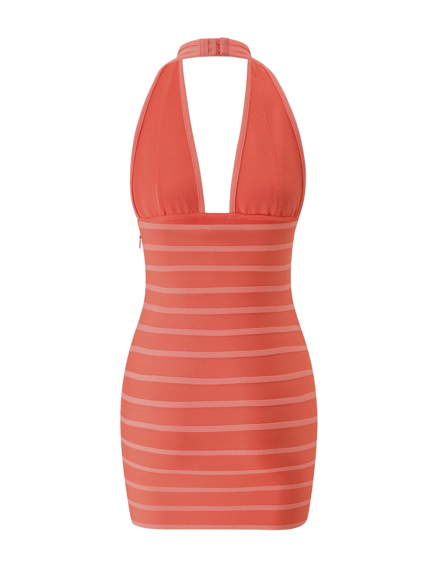BRIGIT BANDAGE MINI DRESS - CORAL - Image 7