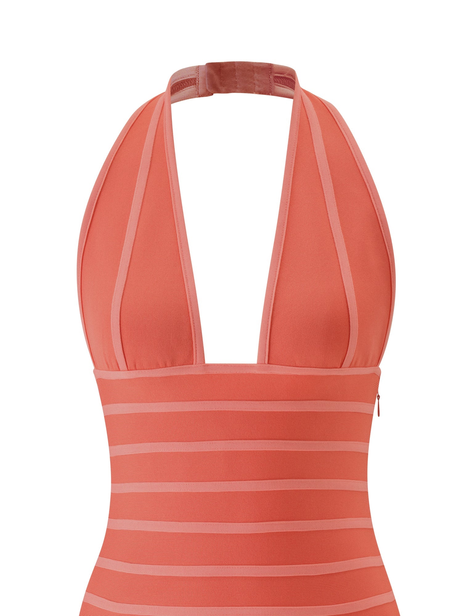 BRIGIT BANDAGE MINI DRESS - CORAL - Image 8