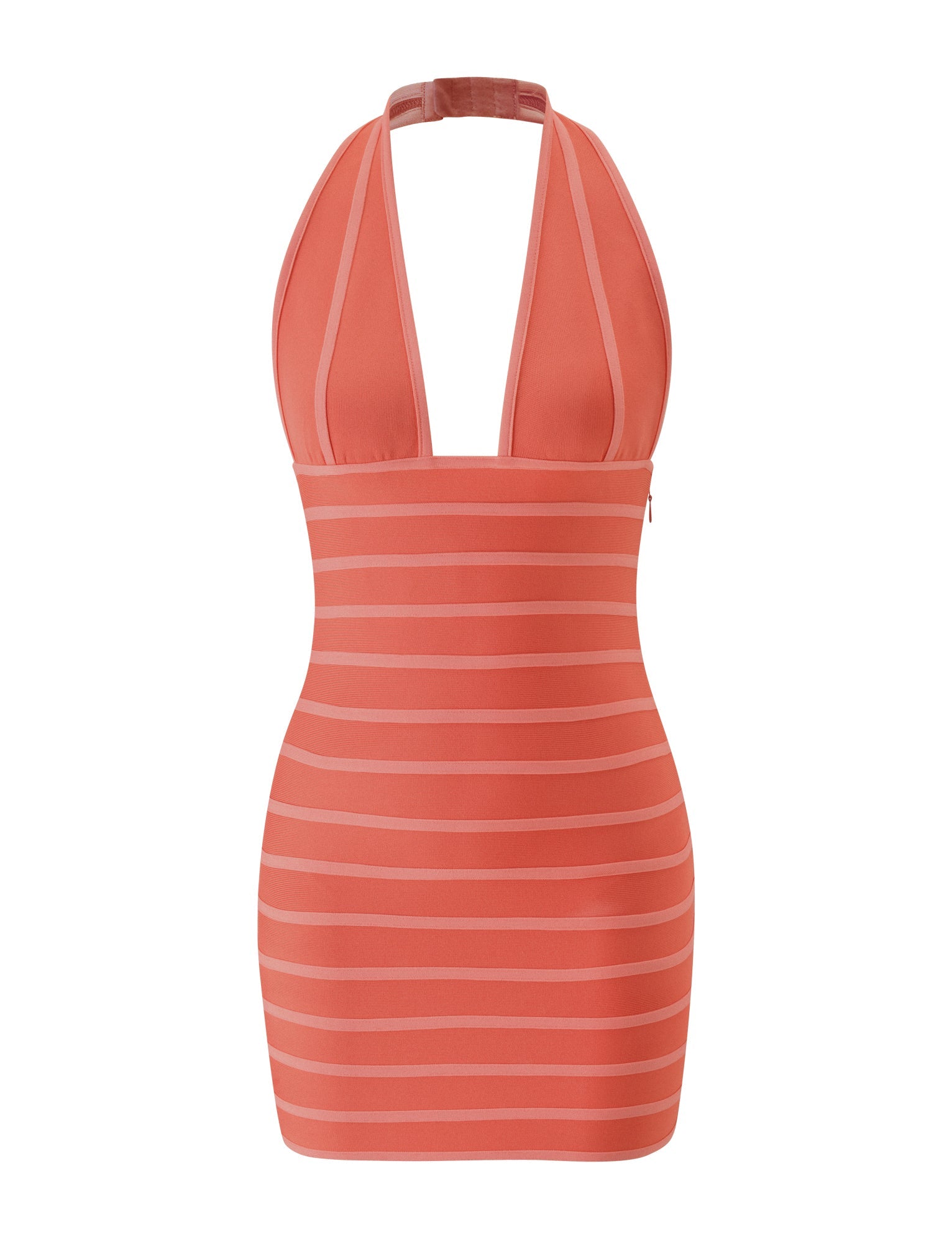 BRIGIT BANDAGE MINI DRESS - CORAL - Image 6