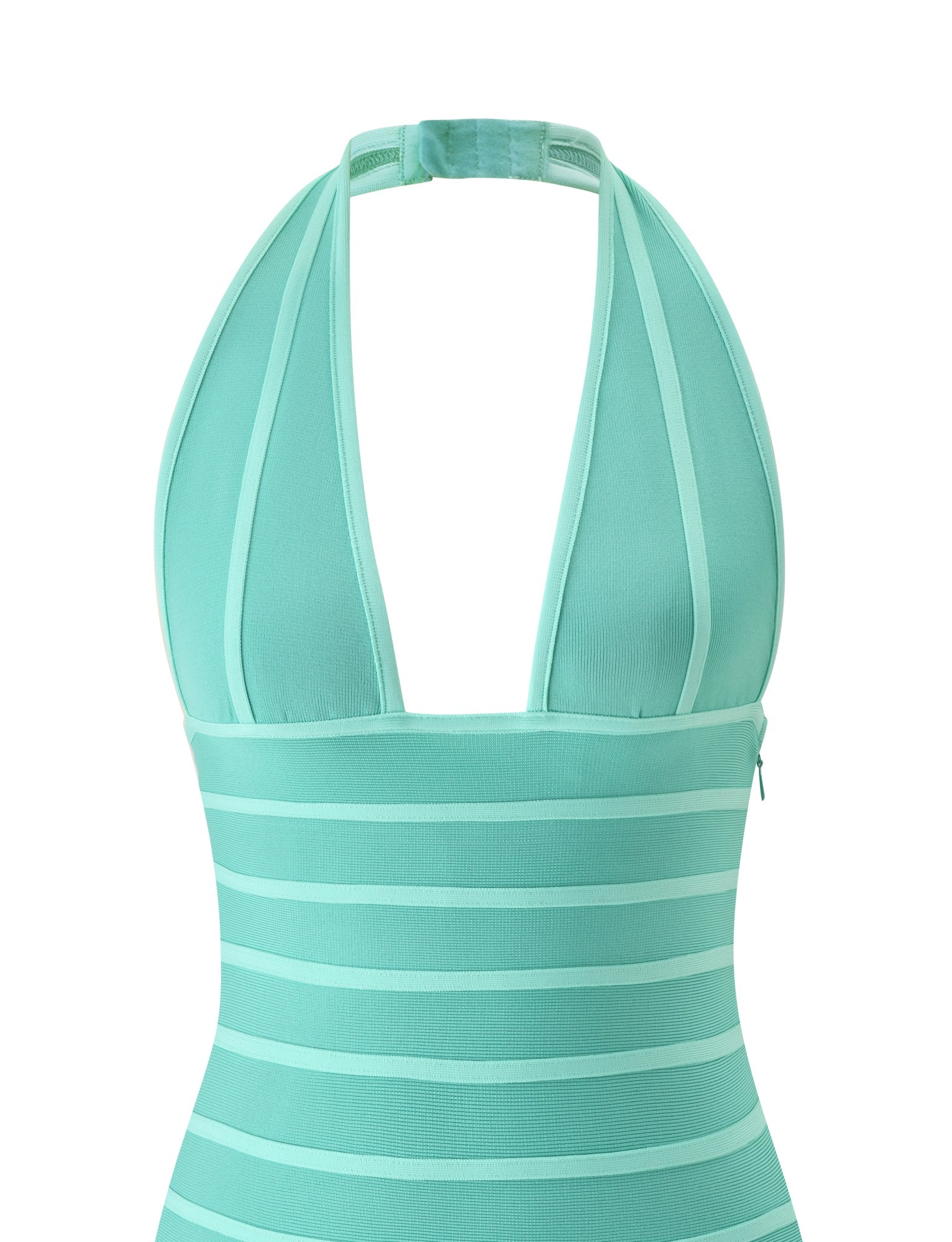 BRIGIT BANDAGE MINI DRESS - TEAL - Image 8
