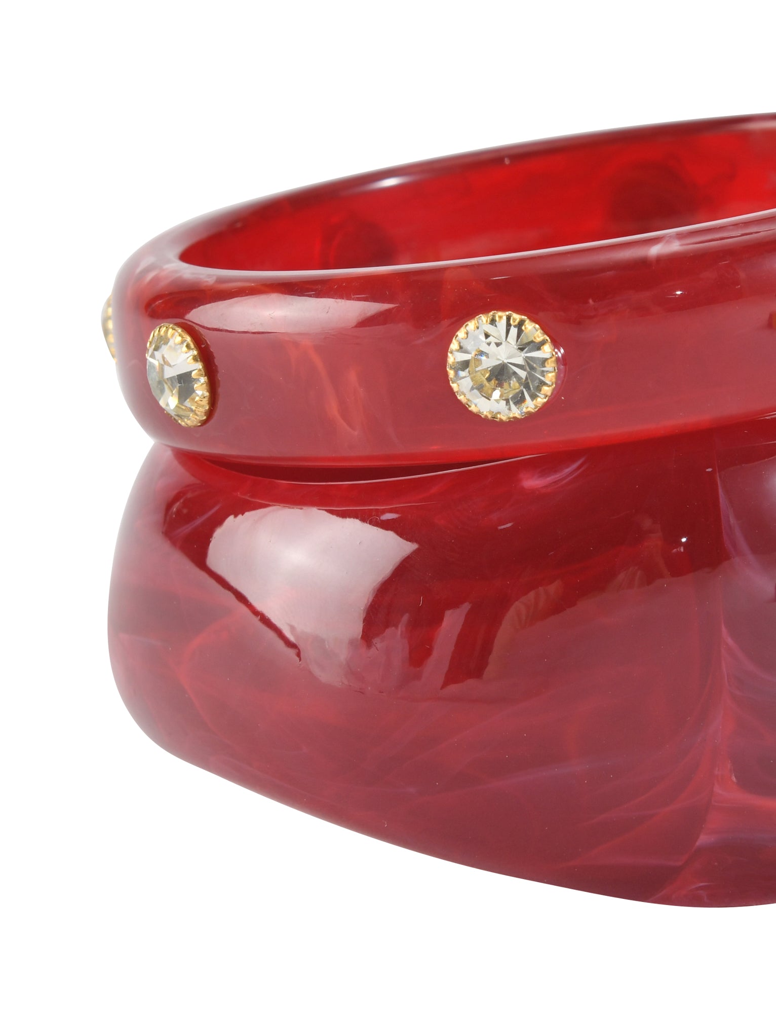 COLE BANGLE SET - DEEP RED - Image 6