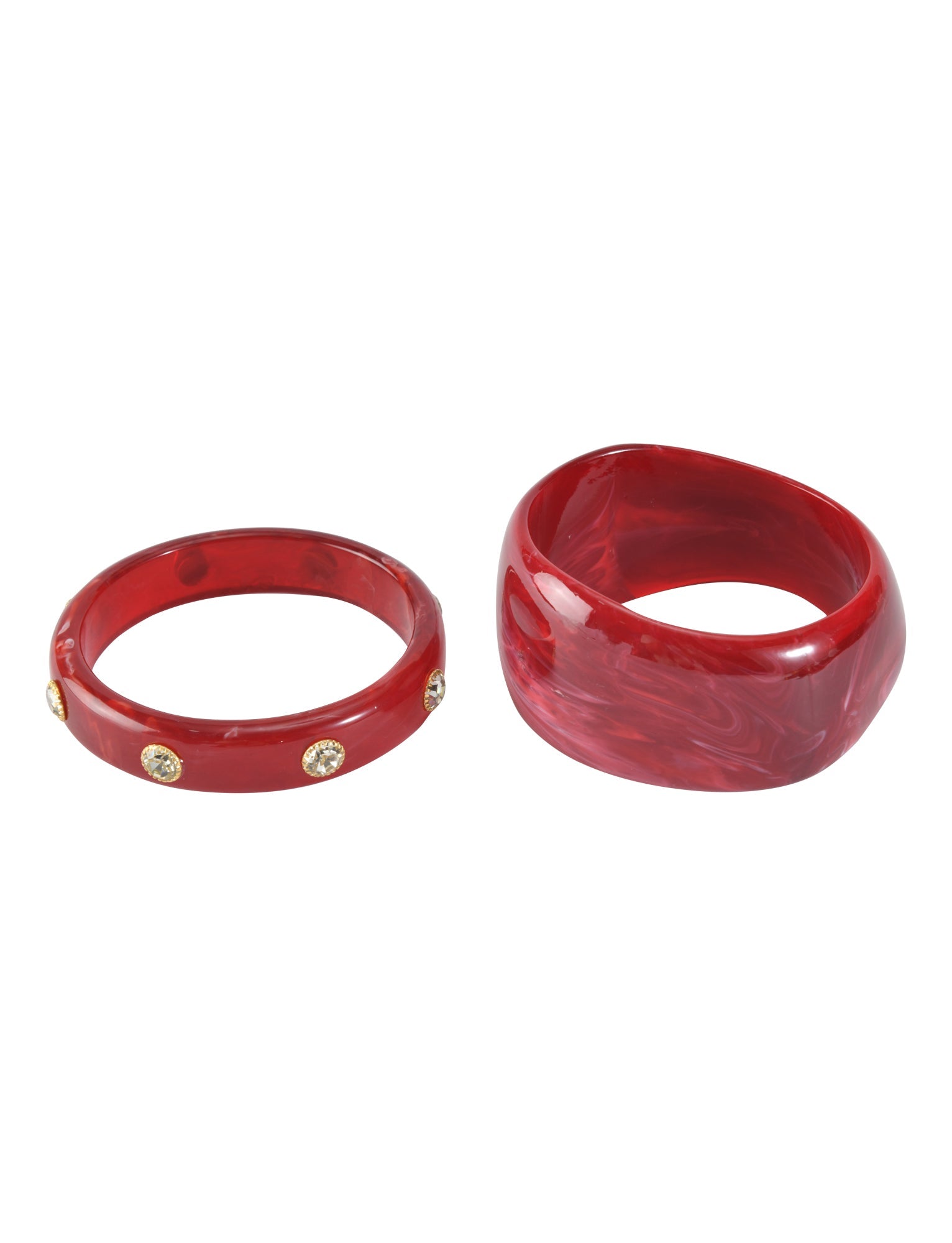 COLE BANGLE SET - DEEP RED - Image 5