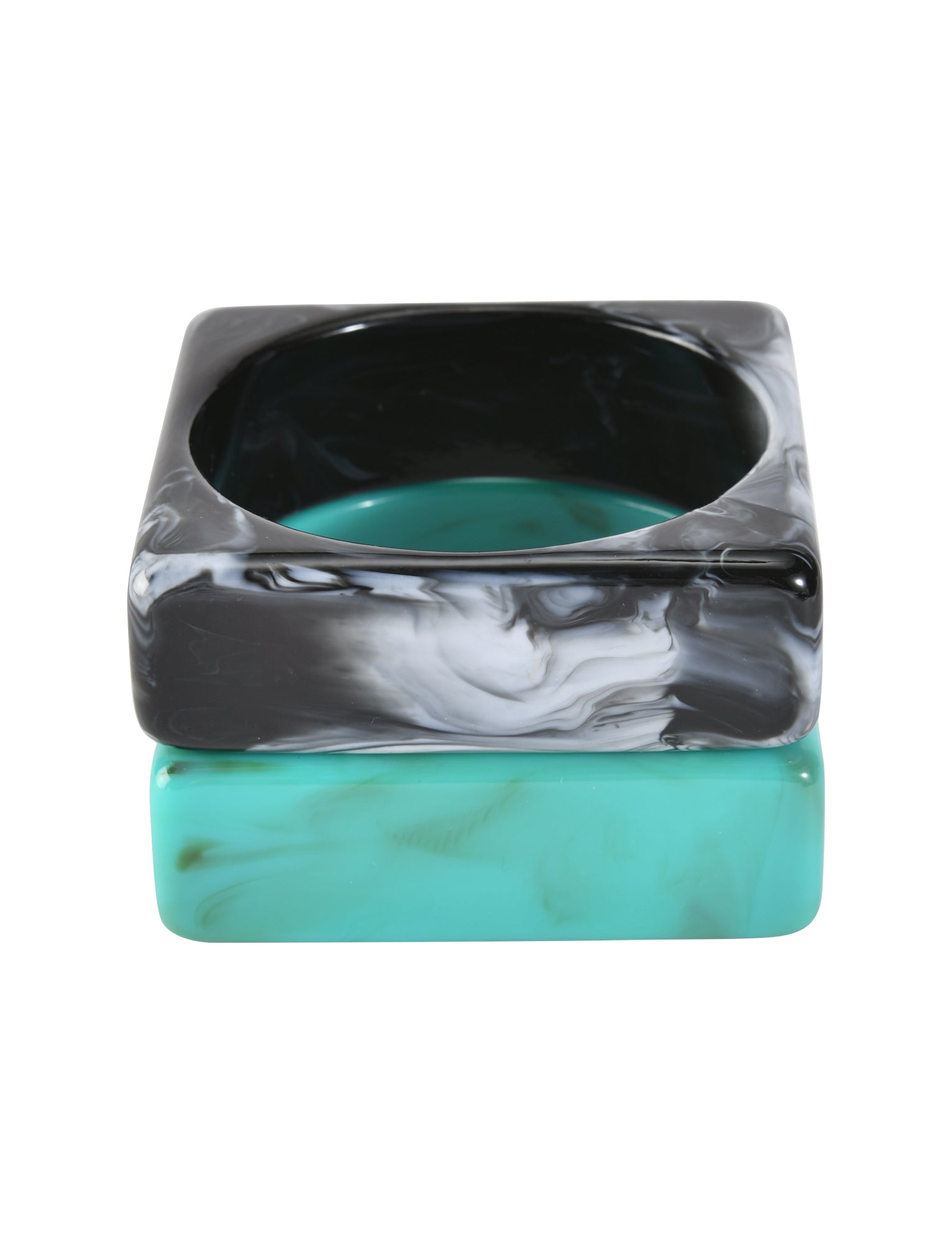 AUGIE BANGLE SET - EMERALD AND BLACK - Image 4