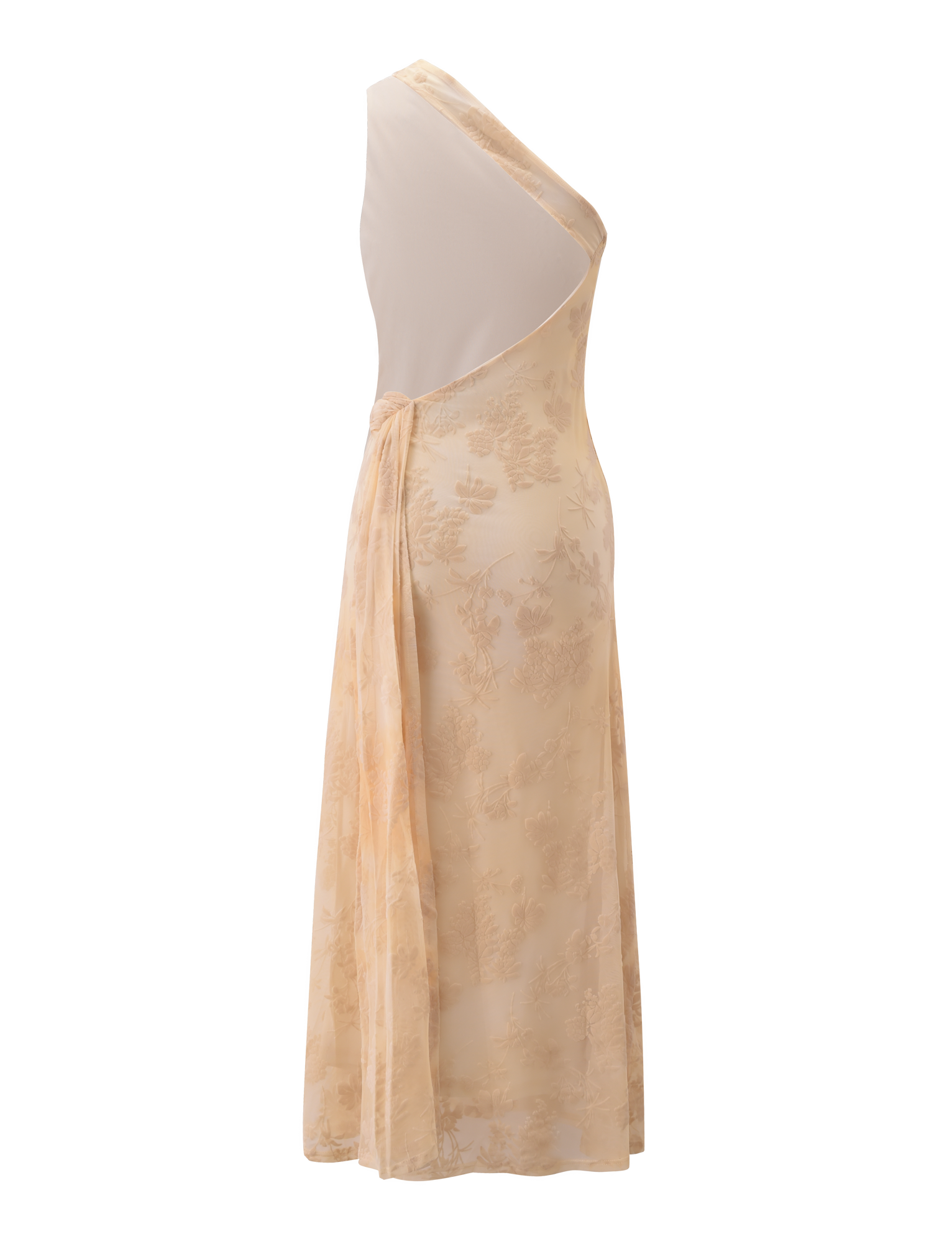 CHARLYSE ONE SHOULDER MAXI DRESS - BUTTER YELLOW - Image 8