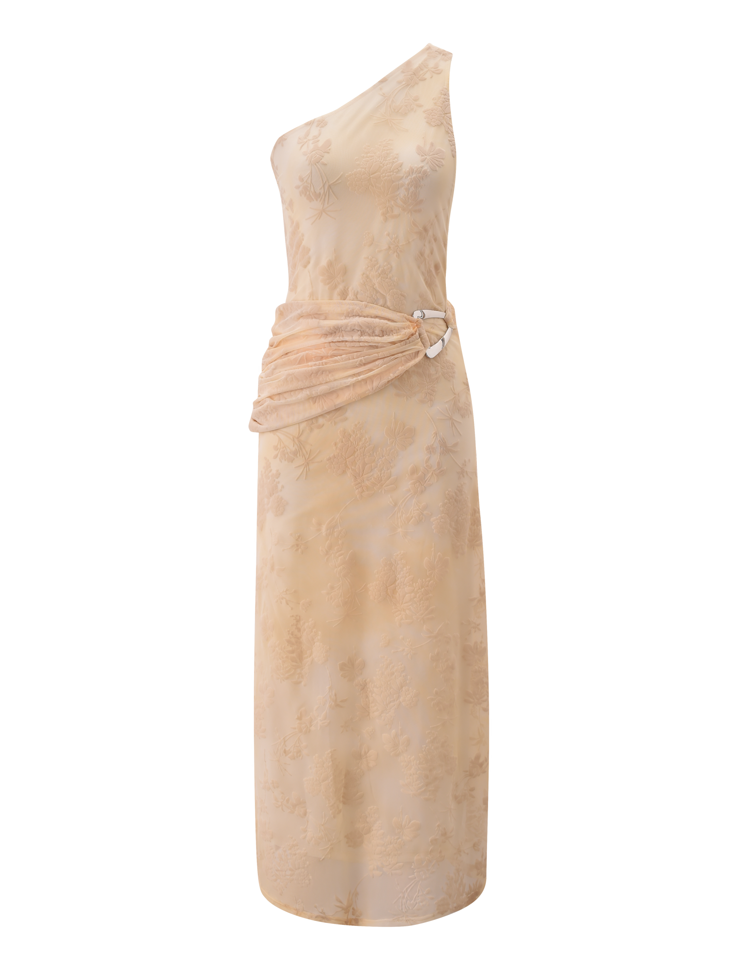 CHARLYSE ONE SHOULDER MAXI DRESS - BUTTER YELLOW - Image 7