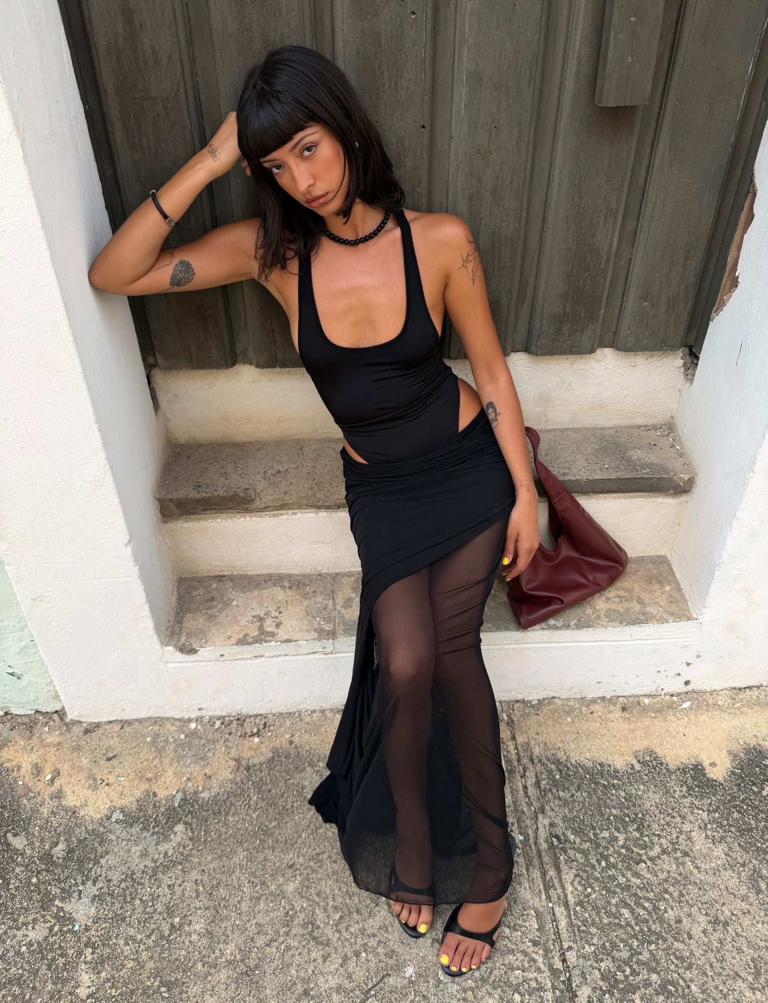 LILIANA-SUMMER MAXI DRESS - BLACK - Image 3
