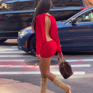 BIANCA MINI DRESS - RED